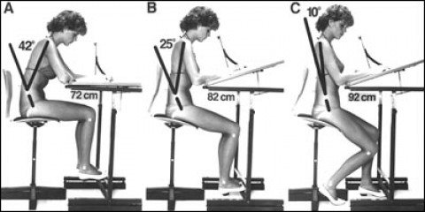 Boek : Balanced sitting posture on forward sloping seat      by AC MANDALL